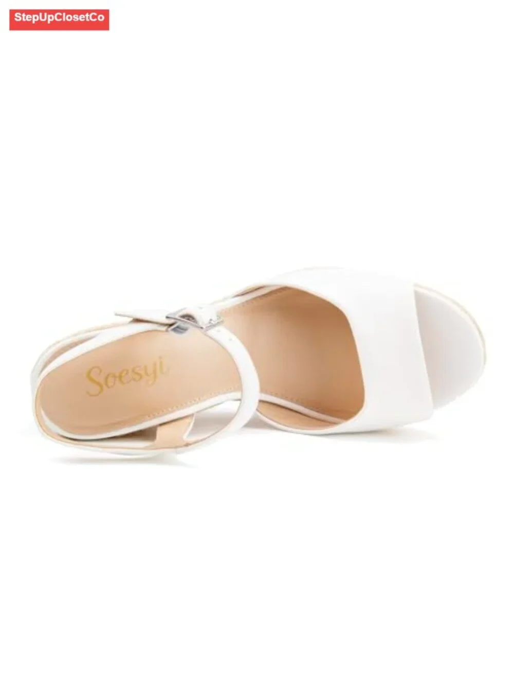 Wedge Platform Sandals Braided Espadrilles Ankle Strap Open Toe Buckle Sandals